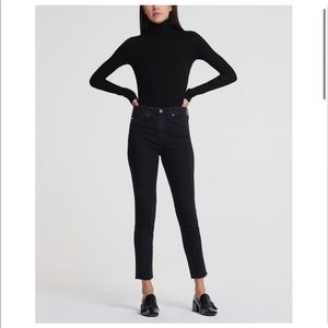 AG jeans The Sophia Ankle cigarette jean in black